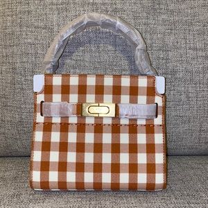 Tory Burch Lee Radziwill Gingham Petite Double bag